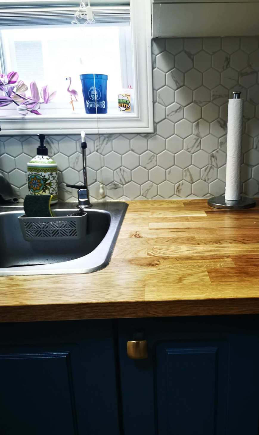 Backsplash in a kitchen